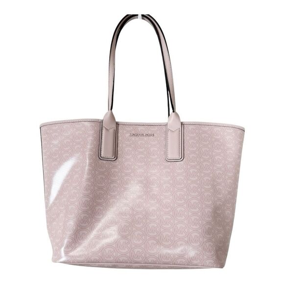 Michael Kors Jodie Large Logo Jacquard Powder Pink Blush Tote Bag NWT - Picture 2 of 8